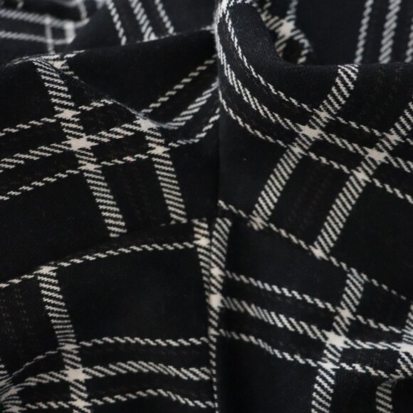 Liverpool Mabel Plaid XS Black Cropped Wide Leg Pull On Office Pants - Picture 8 of 13